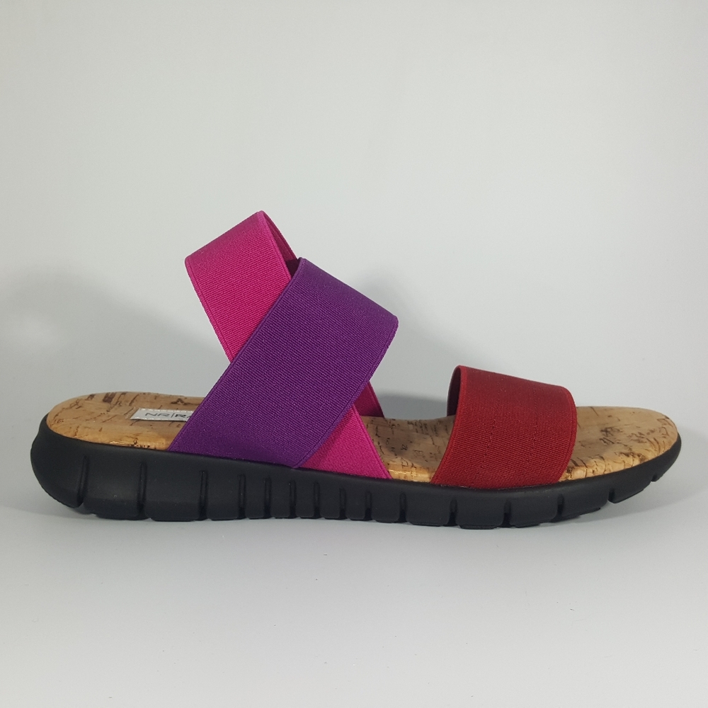 NR Rapisardi Tri Color Elastic Banded Sandal